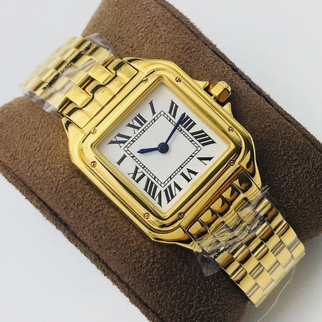 BV Factory Super Clone Gold Sandus Sapphire Mirror Women's Watch