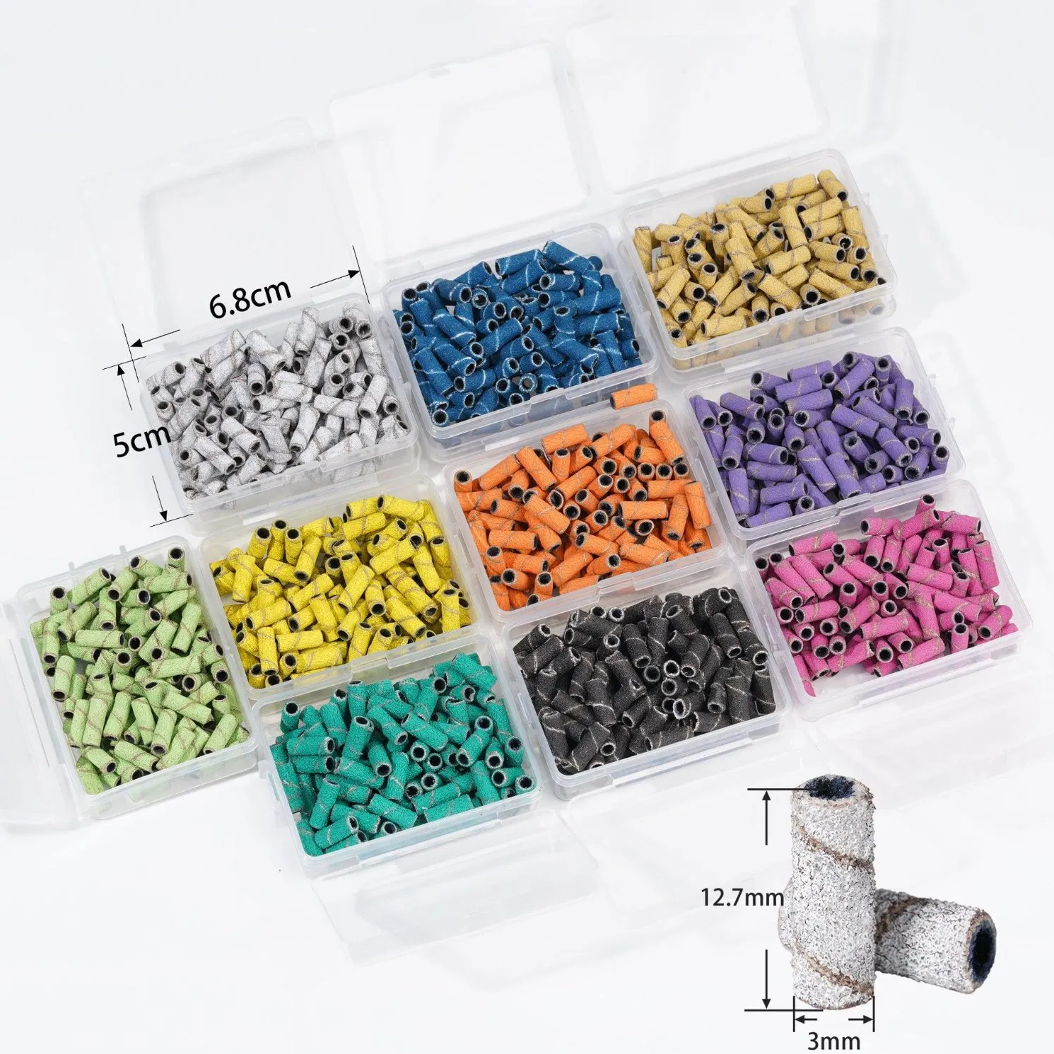 Wholesale 50PCS/Box Mini Small Nail Sanding Bands for Nail Drill Bits