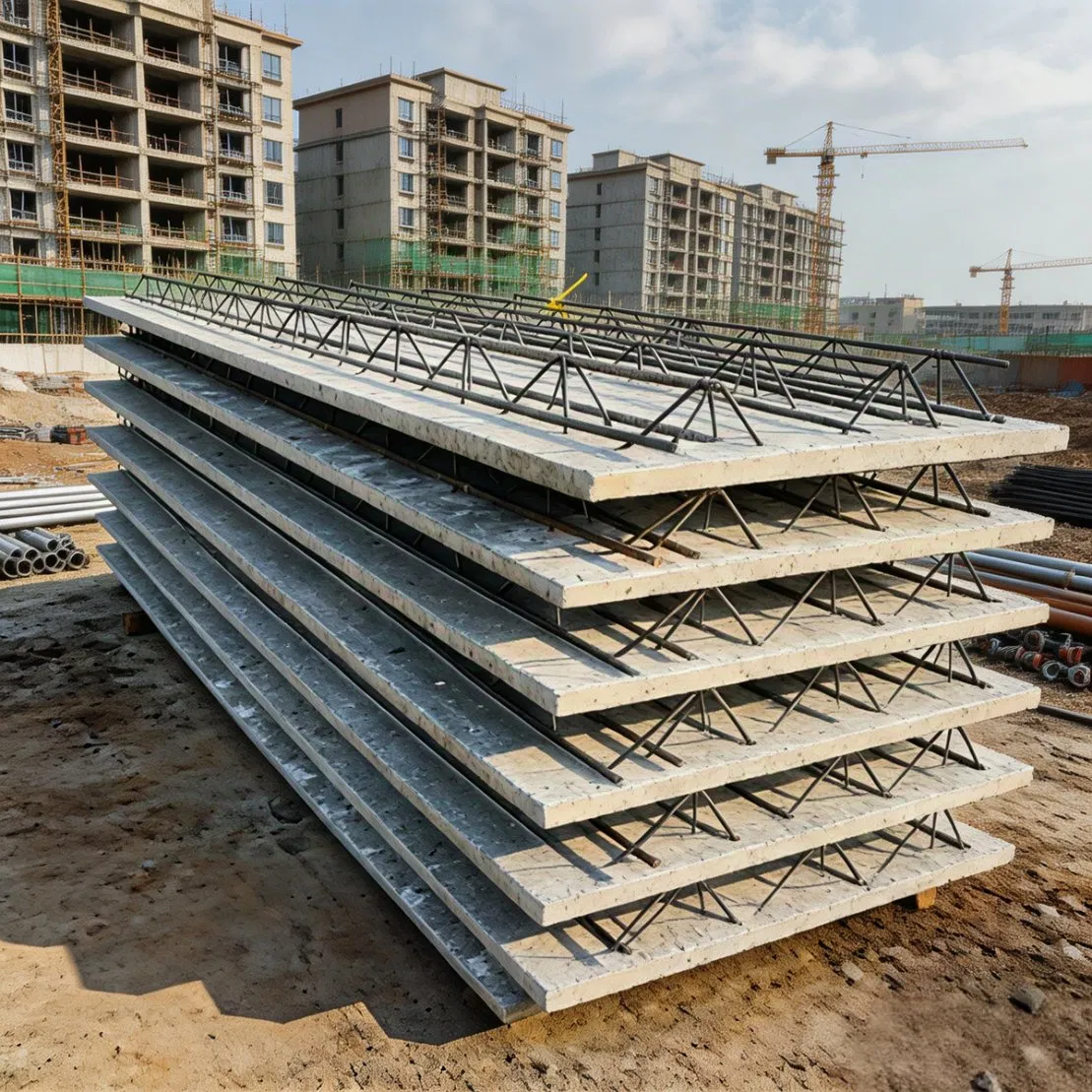 High-Quality Composite Permanent Formwork Steel Bar Truss Deck System for European Construction