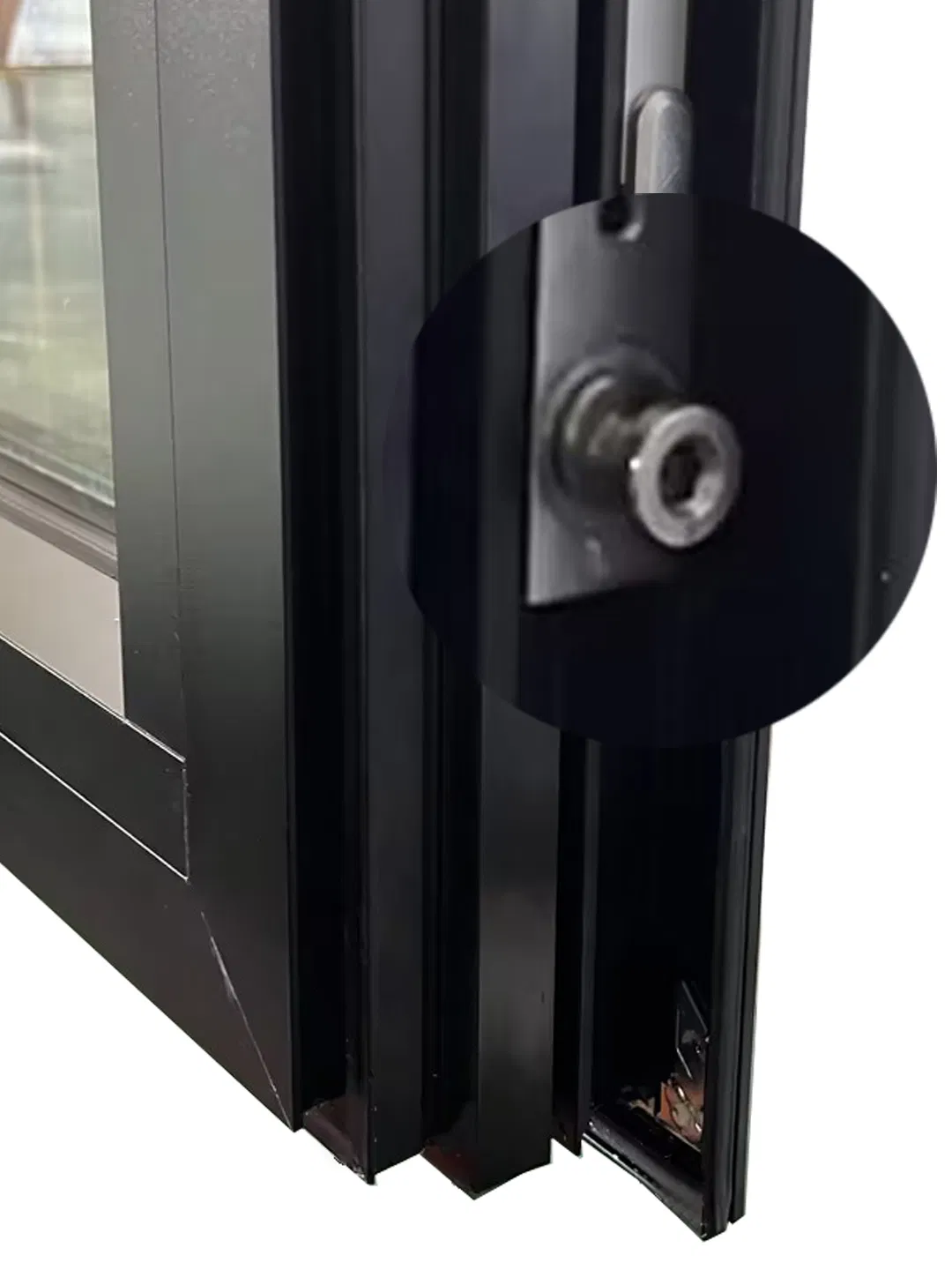 Penjoy Aluminum Outward Opening Window Customized Size Triple Glazed Casement Window