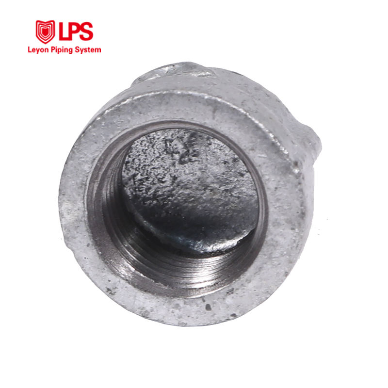 Leyon FM UL Pipe Fitting Fire Protection System Fire Sprinkler System Fire Fighting Galvanized Malleable Iron Pipe Fittings Cap