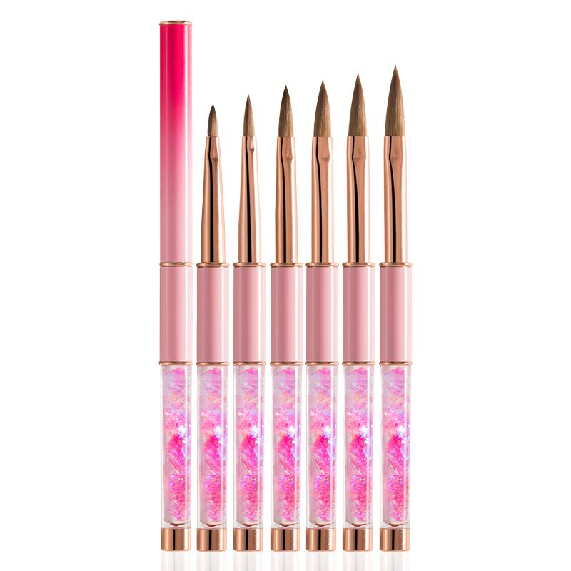 Crimped Kolinsky Acrylic Nail Brush for Acrylic Nails Art