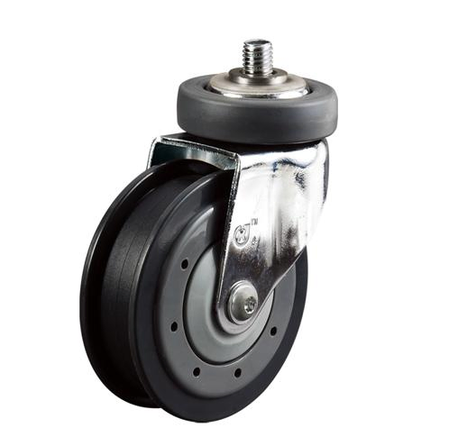 Factory Wholesales 4inch Supermarket Shopping Cart Caster Swivel PU Trolley Wheel