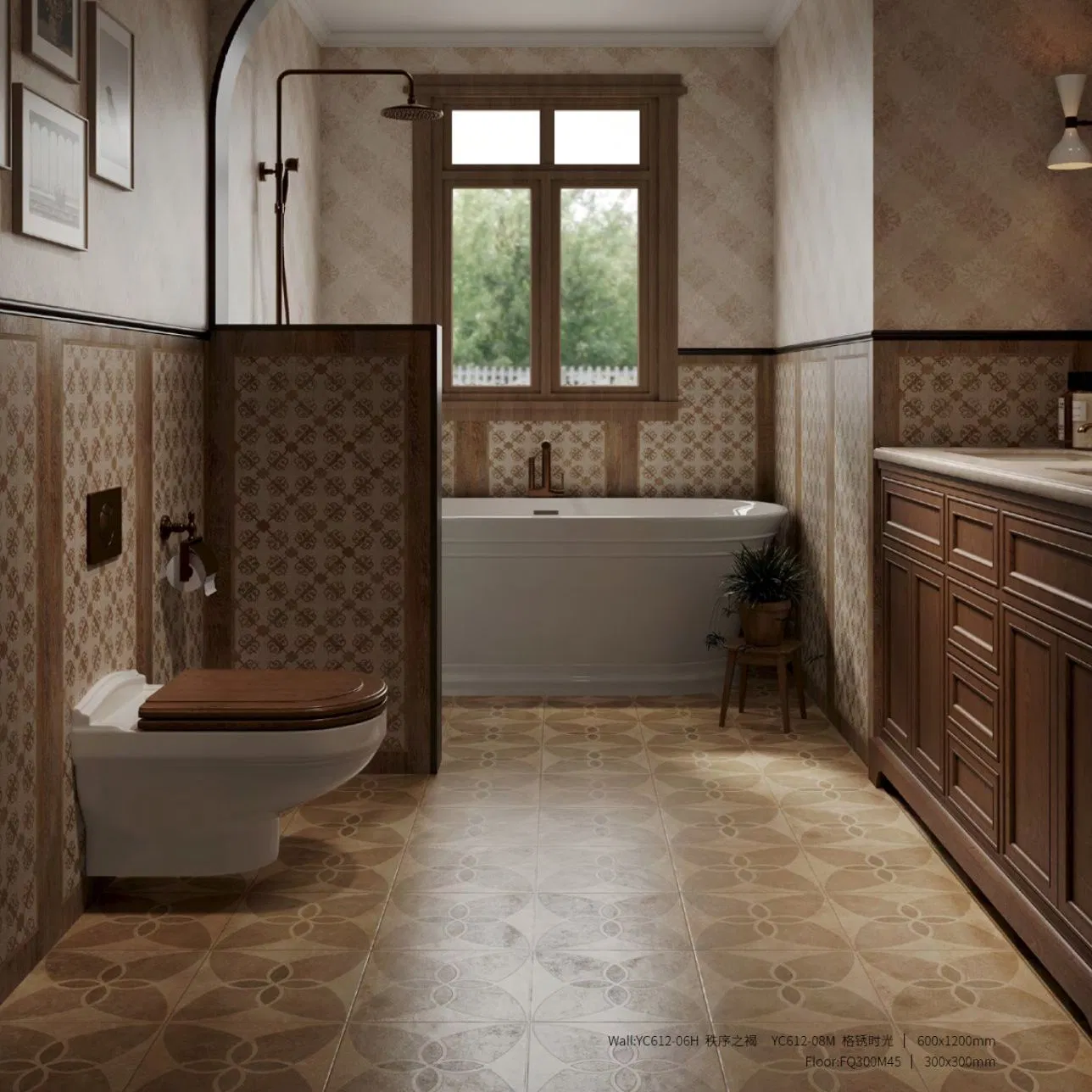 Garden-Style Anti-Slip Matte Marble Porcelain Tile 600*1200mm Flooring Wall Tile for Garden