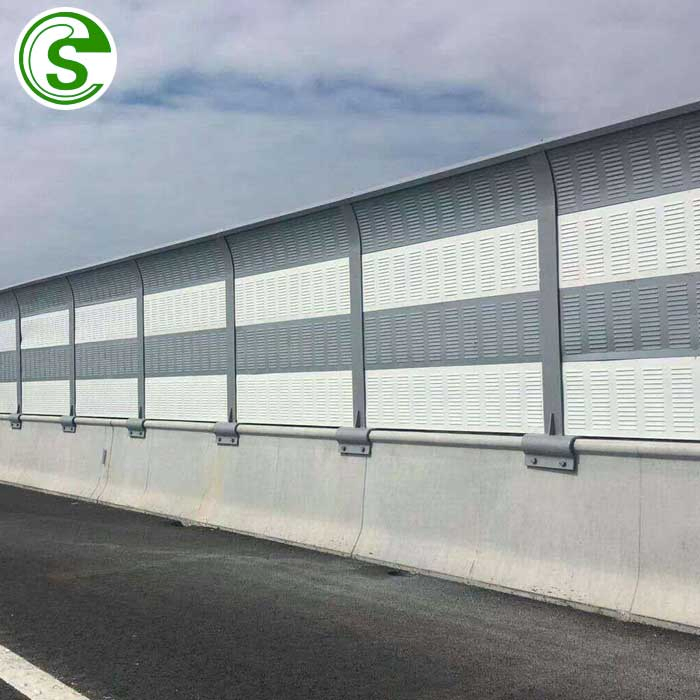 Metal Sound Reduction Barrier Sheet White Viaduct Polycarbonate Noise Barrier for Sale