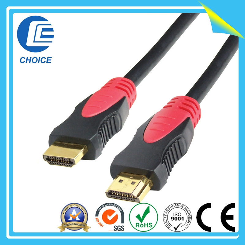 High Quality HDMI Computer Ethernet Braided HDMI Data Cable for HDTV (HITEK-27)