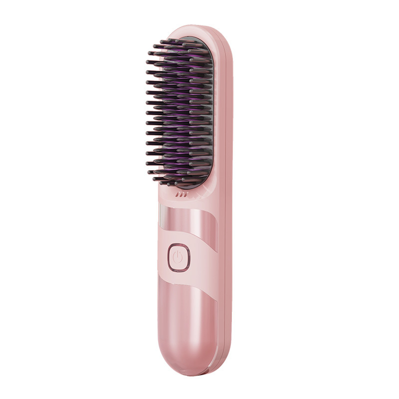 Explosive Long-Lasting Wireless Hair Straightening Comb Does Not Hurt Hair Straightening Dual-Purpose Mini Rechargeable Comb Portable Curling Iron Artifact