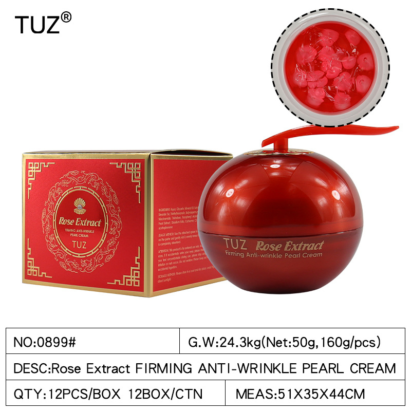 50g Skincare Rose Extract Firming Anti-Wrinkle Pearl Cream