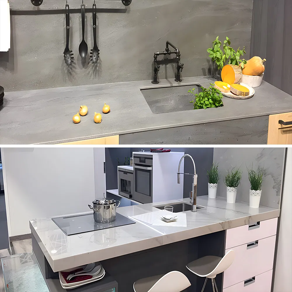 Luxurious Marble-Style Acrylic Kitchen Sink for Modern Homes