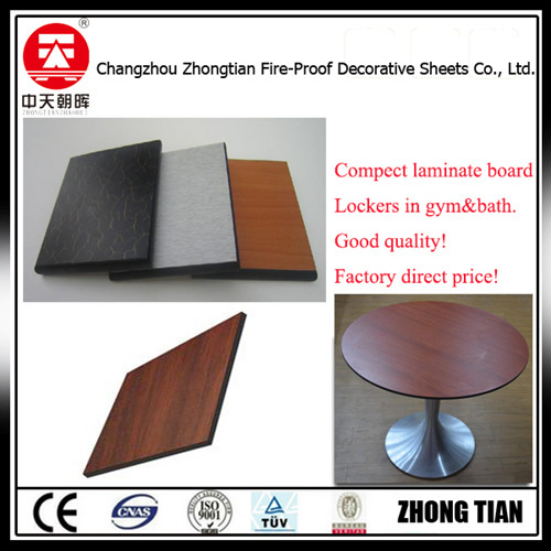 Coffee Restaurant Table Office Countertops Laminate HPL Compact Laminate Tabletop
