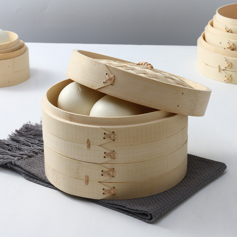 Eco-Friendly Asian Food Style Bamboo Steamer Food Basket