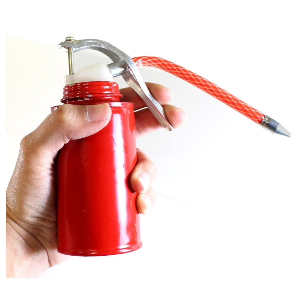 Hautine High Quality Oil Pot, Red Painted