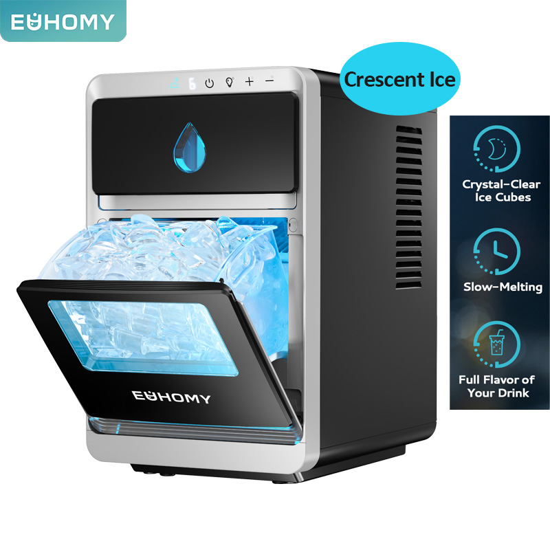 Compact Ice Maker Producing 1500 Cubes Daily Perfect for Parties