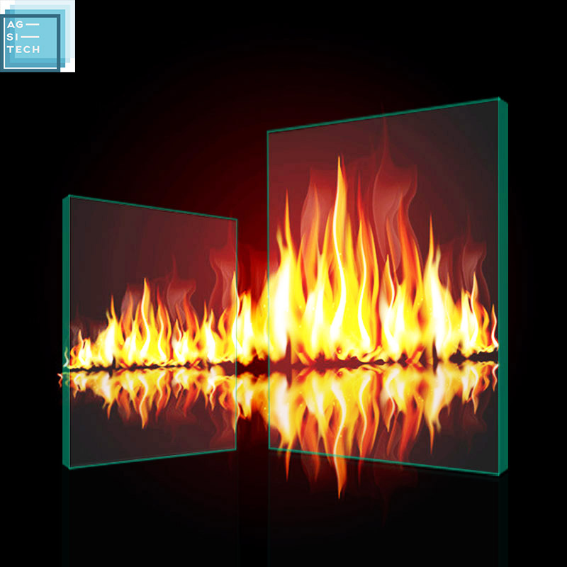 Fireproof Glass Heatproof Insulating Glass Fire Resistant Glass for Public Places