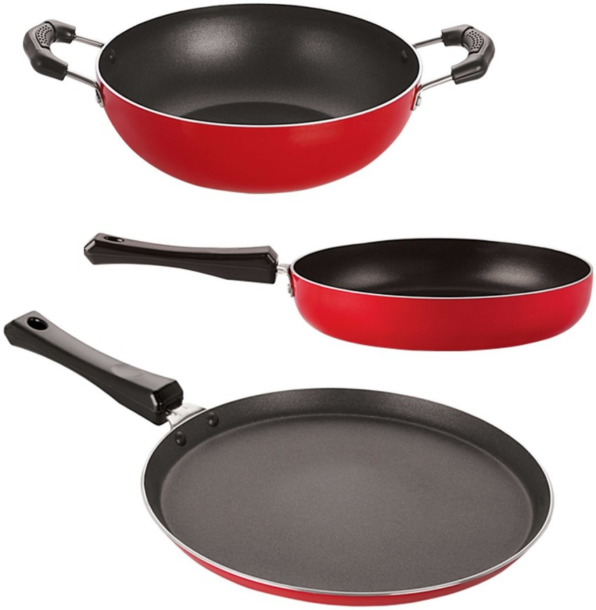 Black Round 6/8/10 Inch Pre-Seasoned Cast Iron Skillet Nonstick Grill Frying Fry Pan