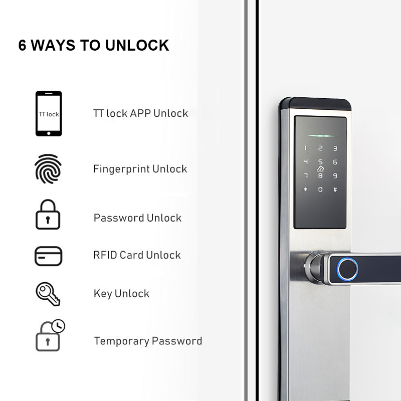 Ttlock Control Digital Electronic Lock Home Room Security Fingerprint Smart Door Lock