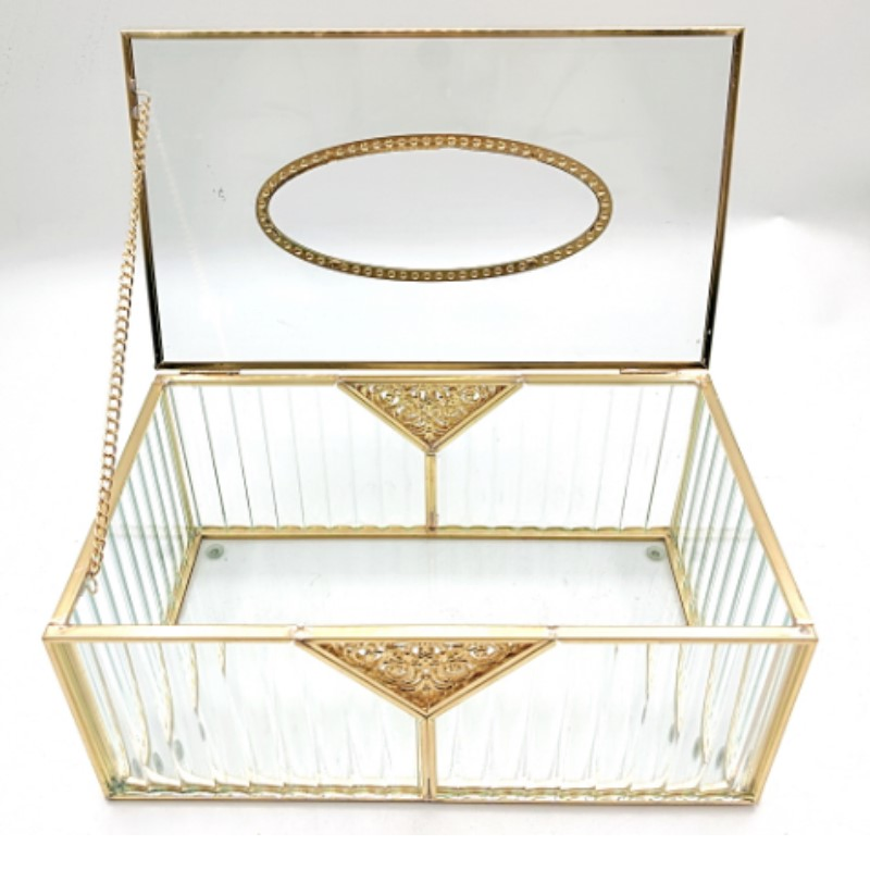 Glass Vintage Tissue Box Facial Tissue Box