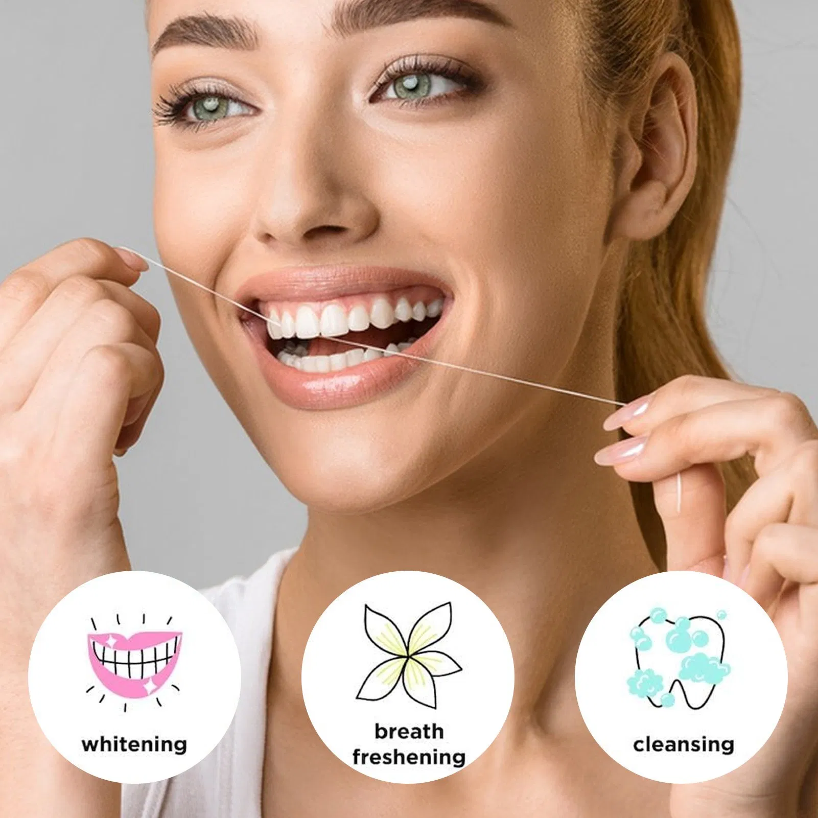 Disposable Dental Floss Oral Cleaning with Customization