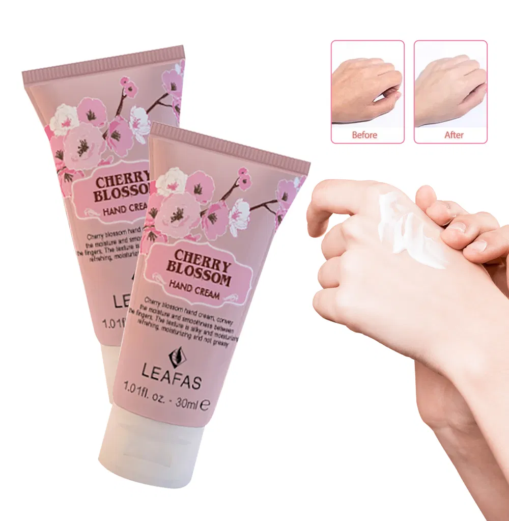 Wholesale OEM Whitening Moisturizing Cherry Blossom Hand Cream