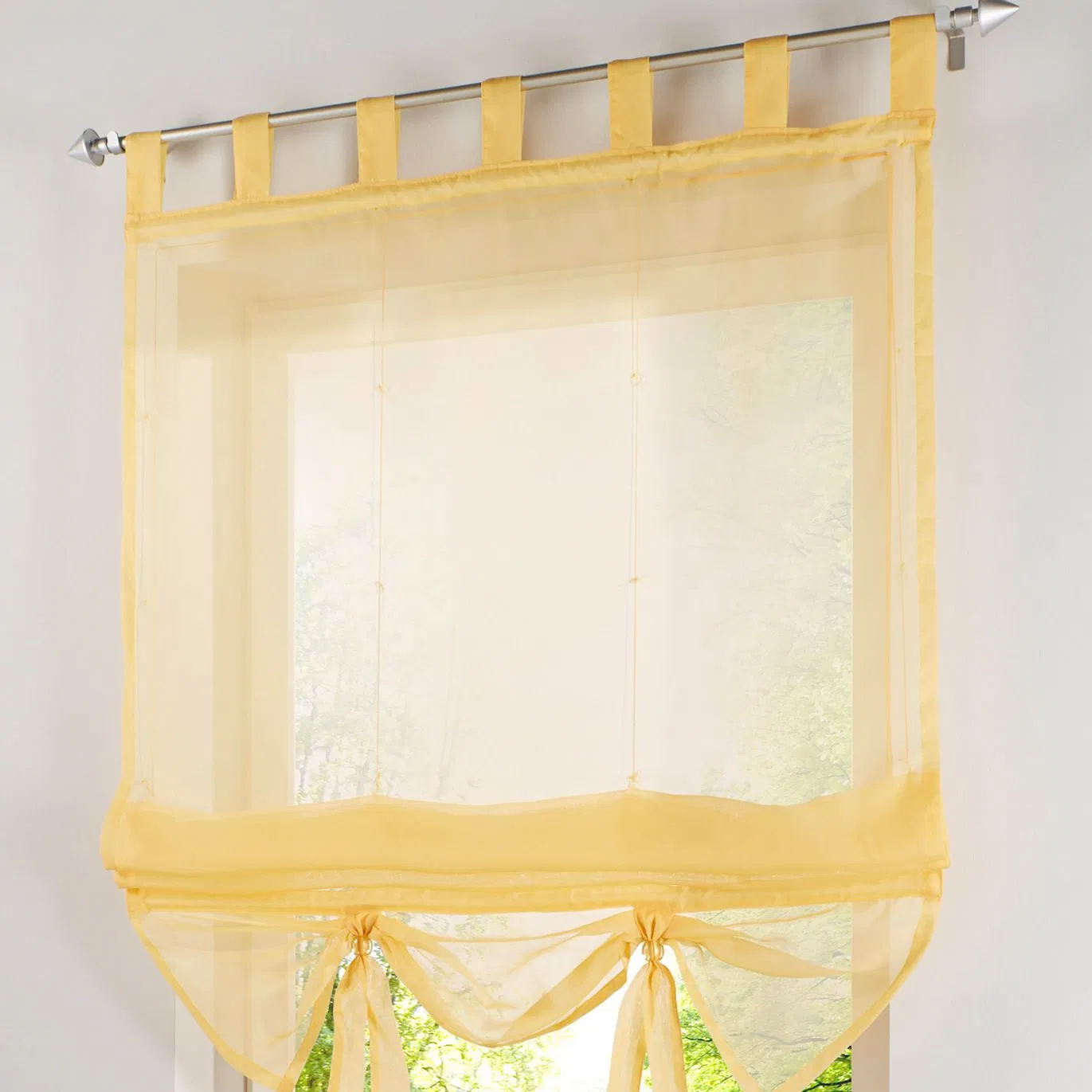 Keshang Wholesale No Screen Sheer Stylish Window Roman Shade
