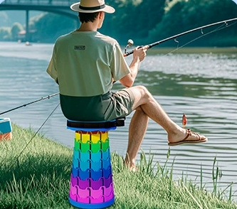 Premium Quality Portable Folding Stool for Outdoor Travel Highly Adjustable with Freedom