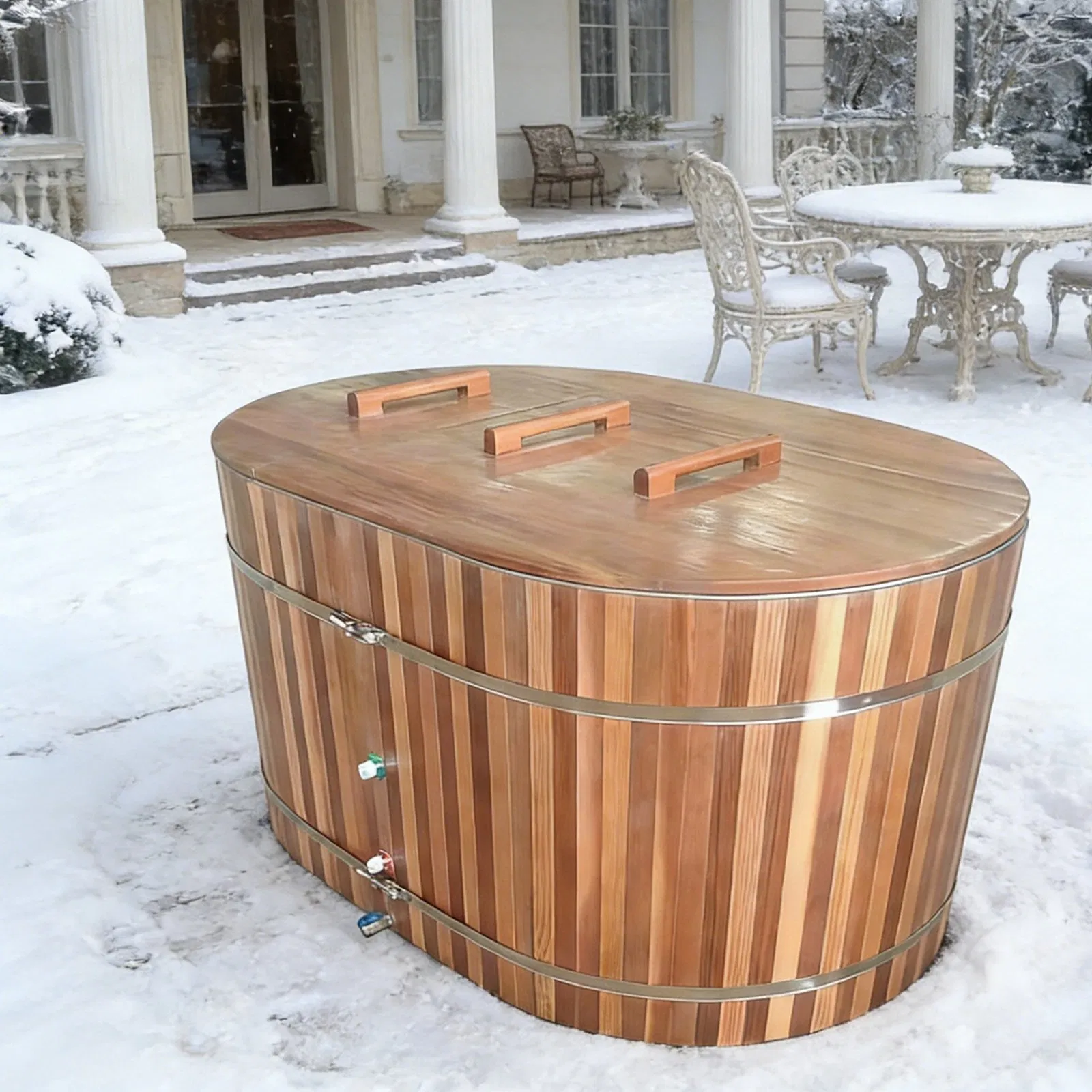 Деревянная ванна для ледяной купели на 2 персоны