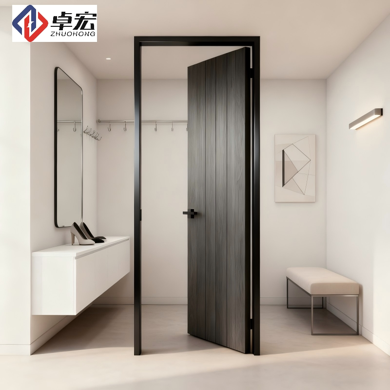 Durable Steel Frame Wooden Door Building Residential Supplier