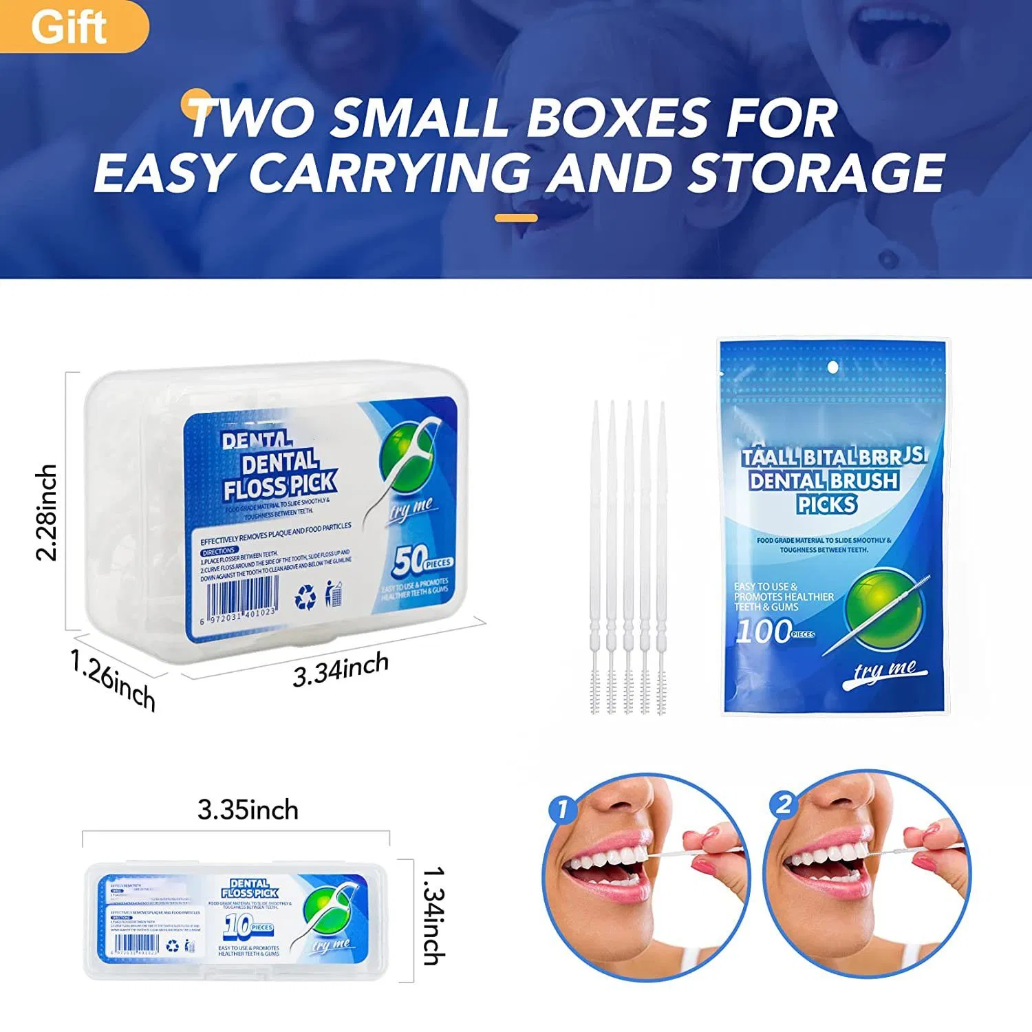 Nature Eco Friendly Dental Floss Pick OEM with High Quality