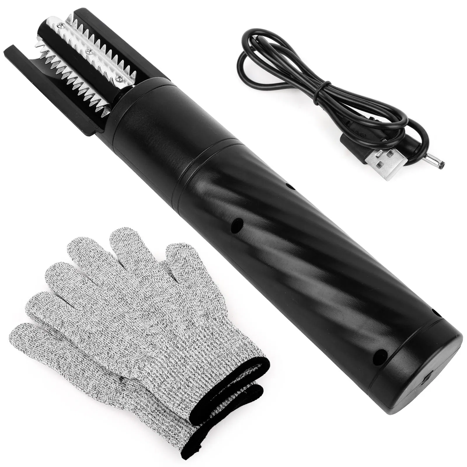 Rechargeable Cordless Electric Fish Scaler Cleaning Kit