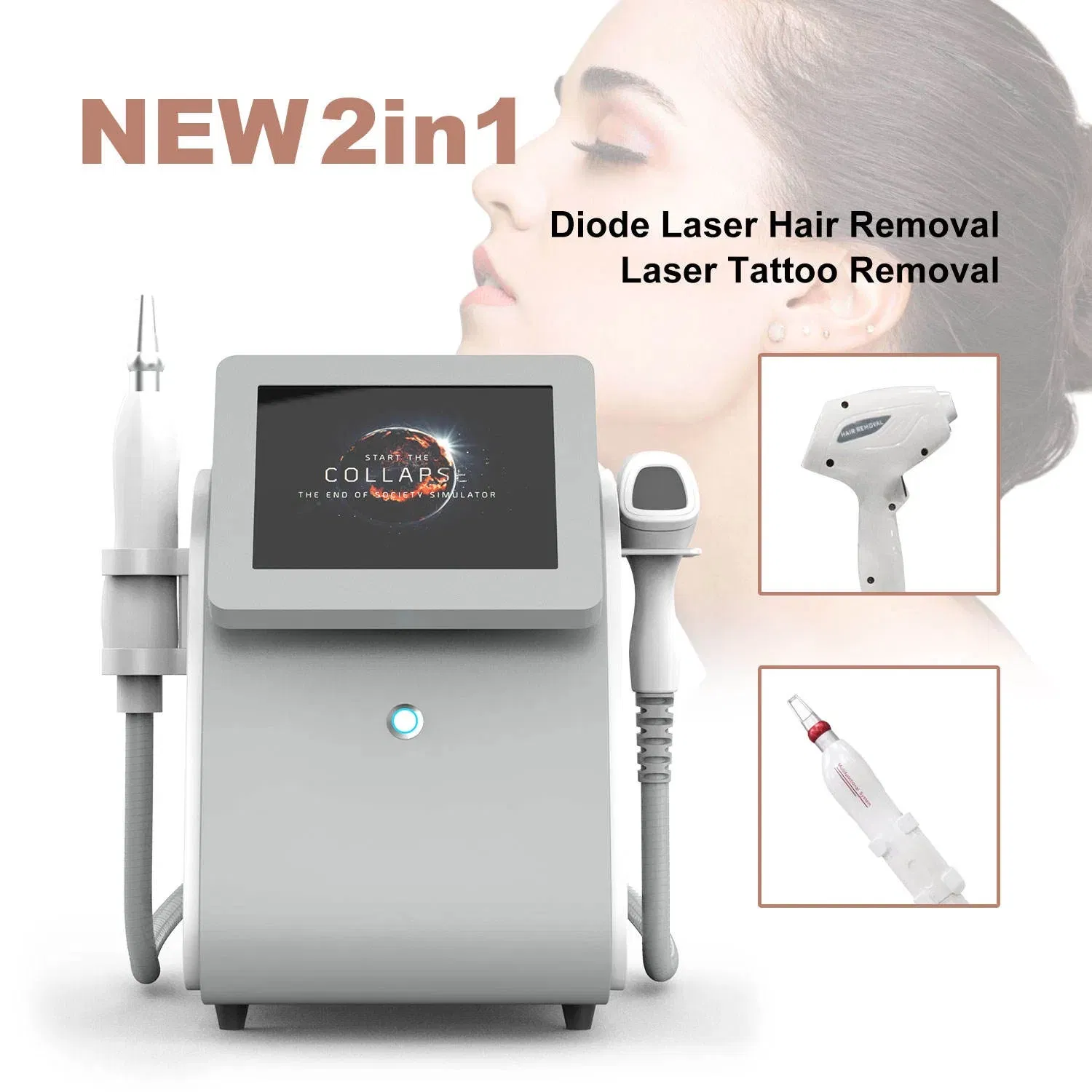 Laser Diodo Y Picosegundo Laser Para Remover Tatuajes Diode Laser Hair Removal Laser Tattoo Removal Machine