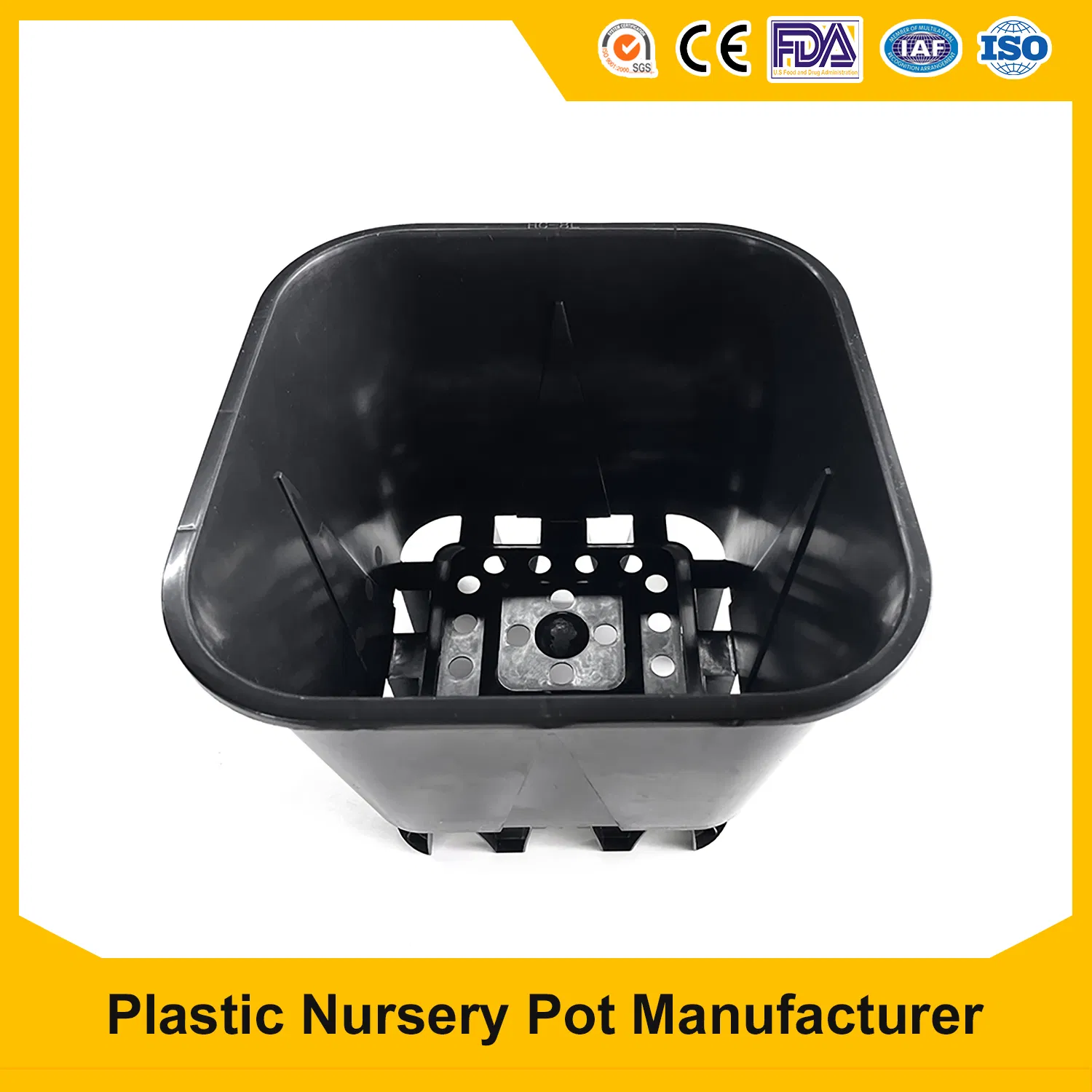 Garden Furniture 30 Liter Blueberry Square Pot Planting Nursery Pot for Growing Blueberry