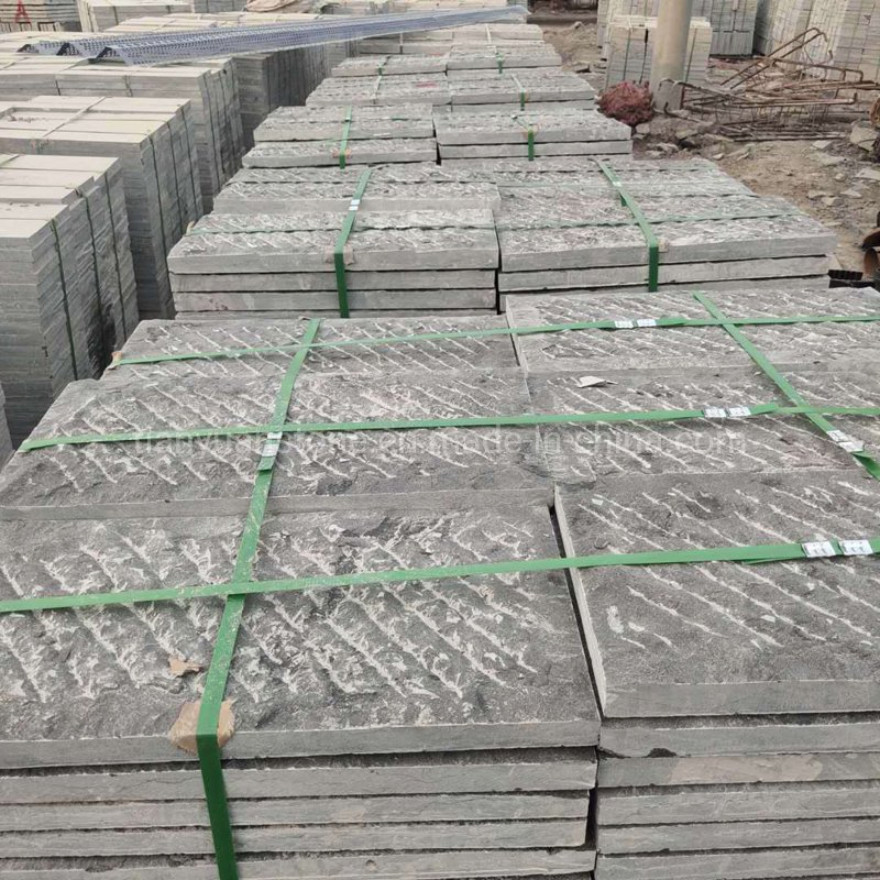 Honed/Flamed/Chiseled Grey Blue Limestone for Exterior Wall and Floor