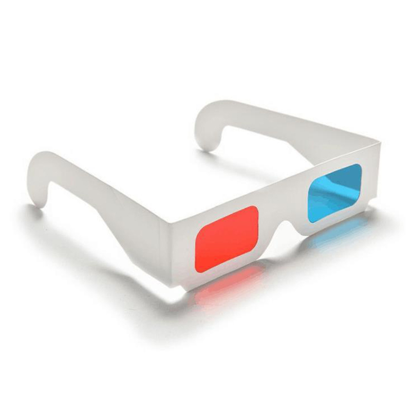 Custom Printing Anaglyph 3D Paper Glasses Cardboard 3D Game Glasses View Red Blue 3D Movie Glasses for Cinema