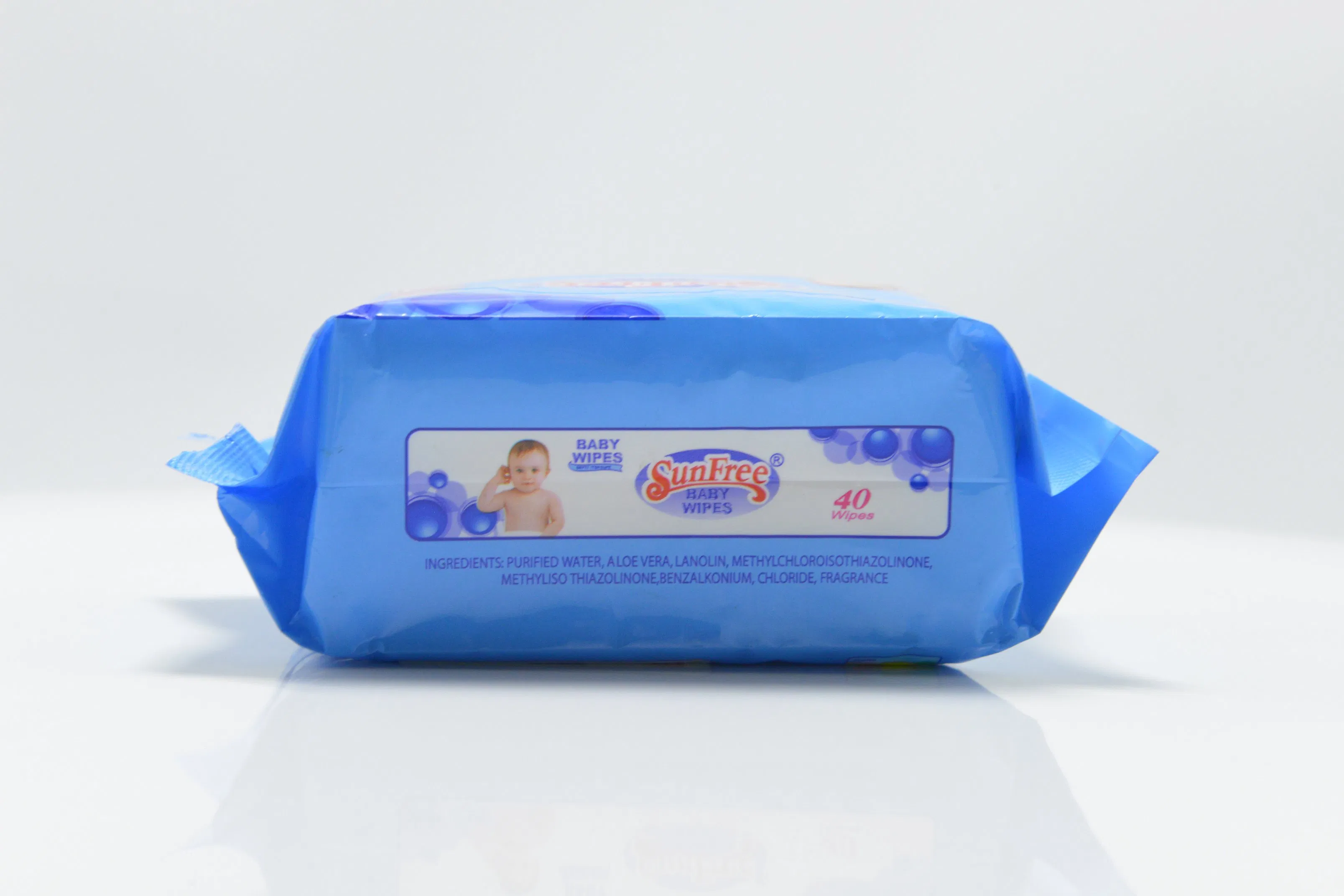 Wholesale Portable Non Woven Fabric Disposable 40PCS Gentle Baby Special Wet Wipes