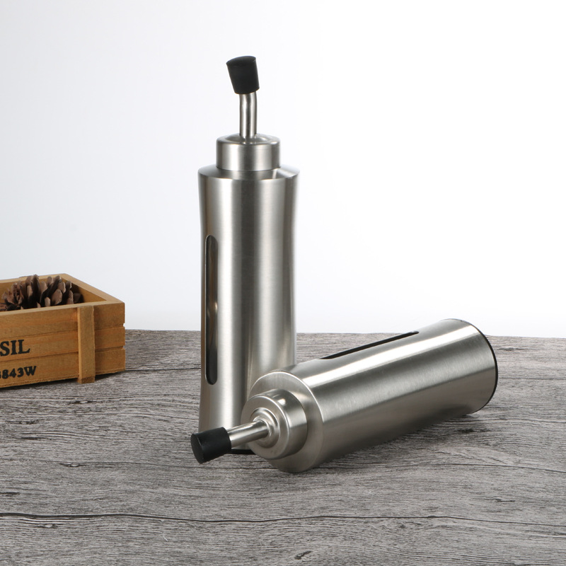 Stainless Steel Oil Bottle 304 Stainless Steel Oil Vinegar Dispenser