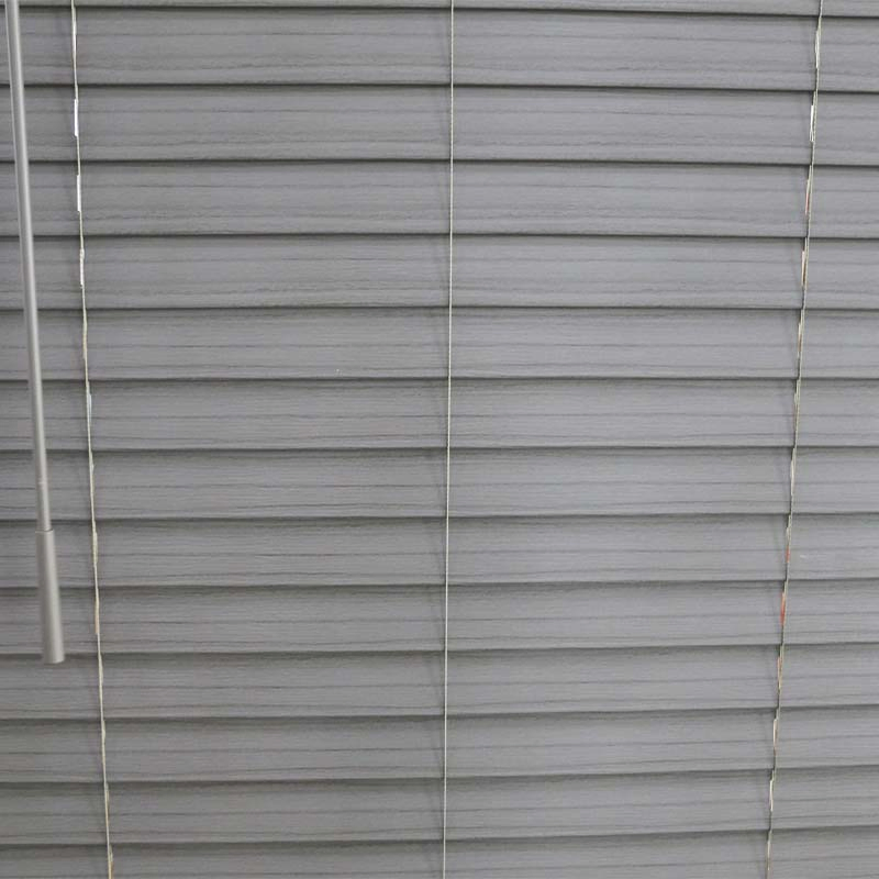 Burlywood Style PVC Faux Wood Venetian Blinds for Home Decoration
