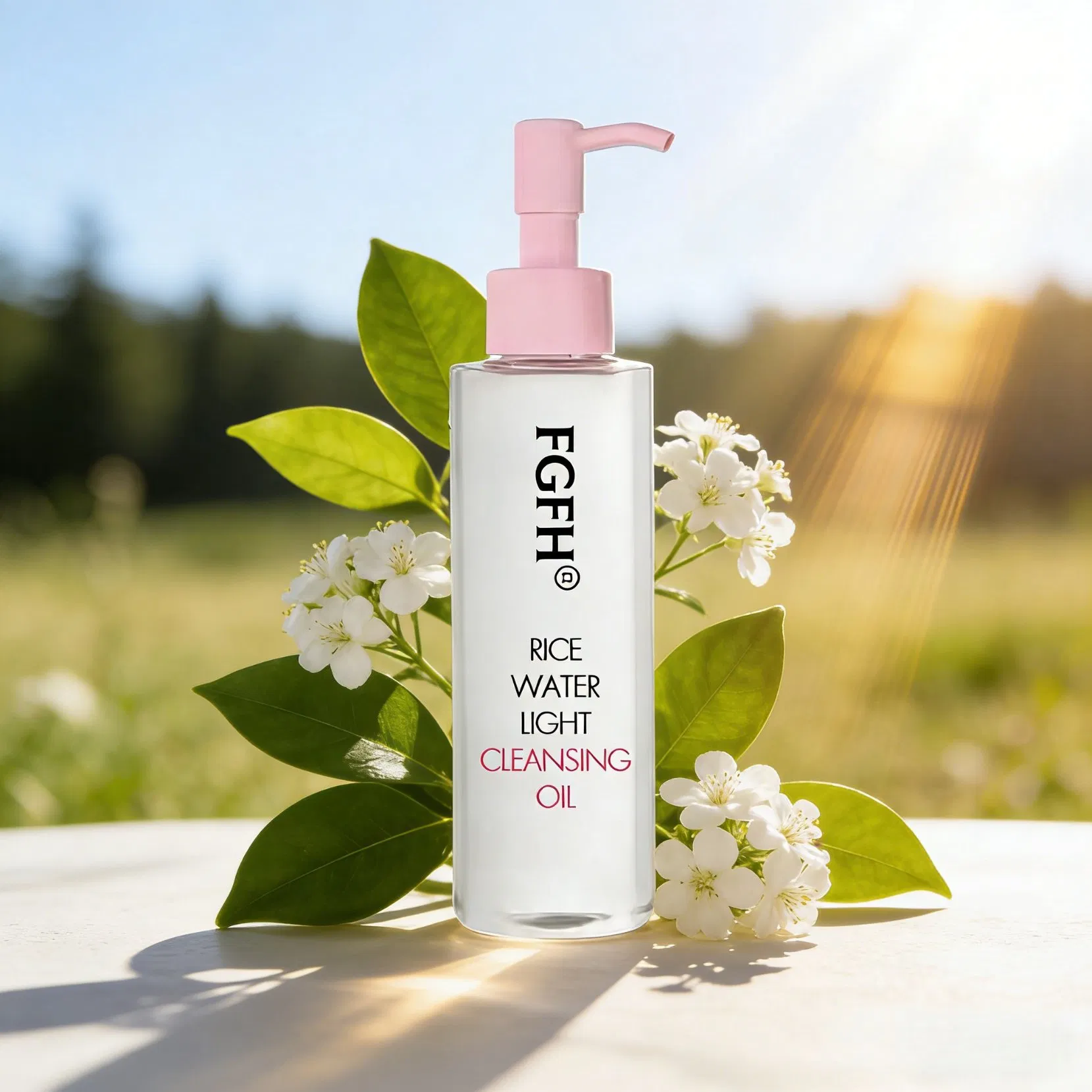Rice Water Bright Facial Cleansing Oil Daily Makeup Remover Vegan Light Cleansing Oil