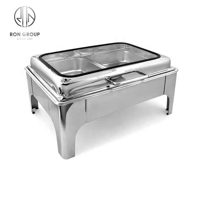 Commercial Hotel Restaurant Kitchen Equipment Stainless Steel Food Warmer Buffet Chafing Dish