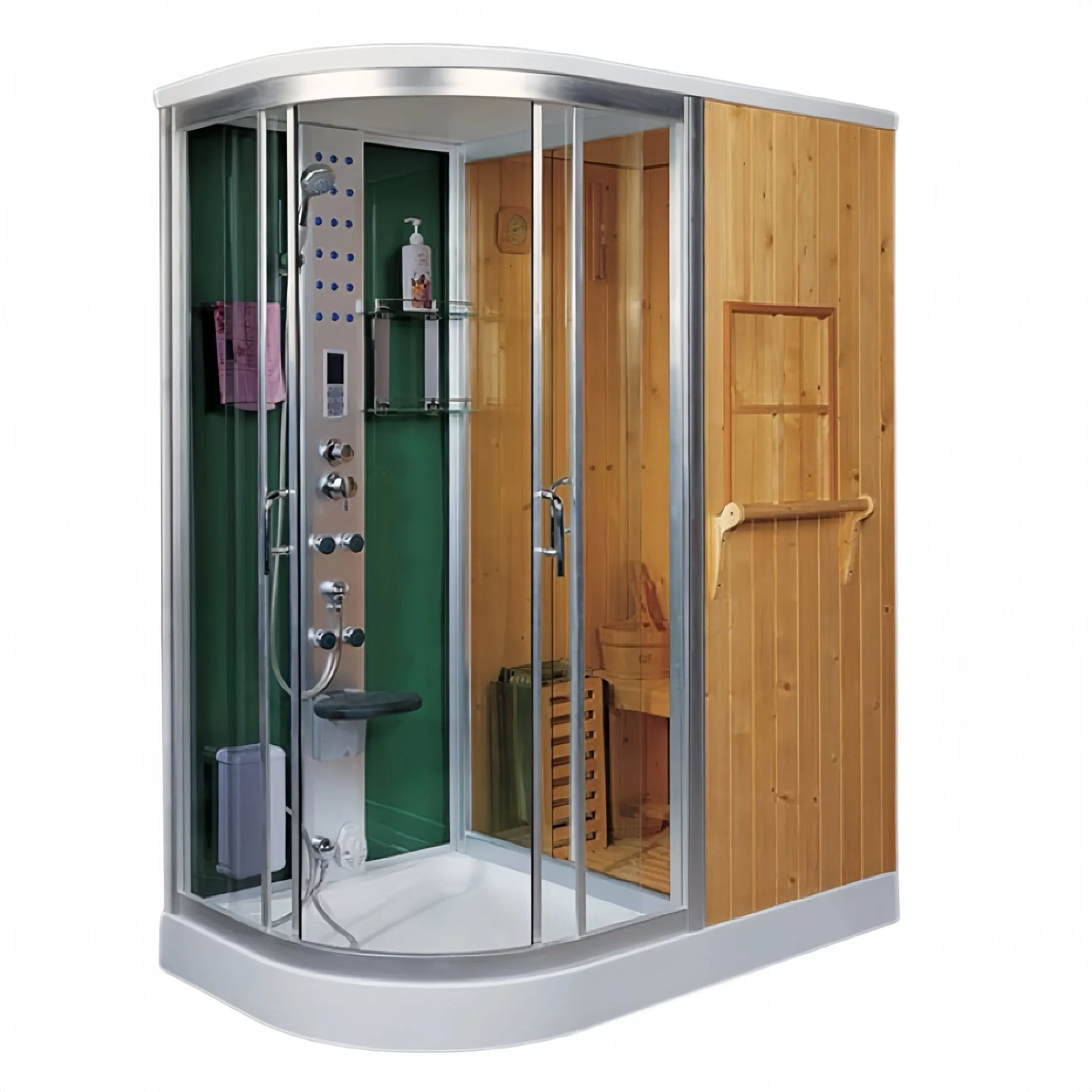 Simple Modern Sector Integrated Tranditional Sauna Shower Room