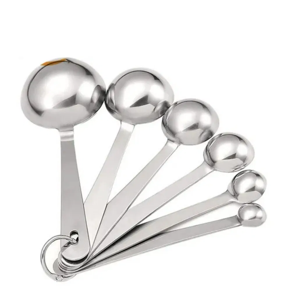 Best Metal Measuring Teaspoons Stainless Steel Measuring Spoons Hard Set of 6 (0.6ml, 1.25ml, 2.5ml, 5ml, 7.5ml, 15ml) Kw0010_1