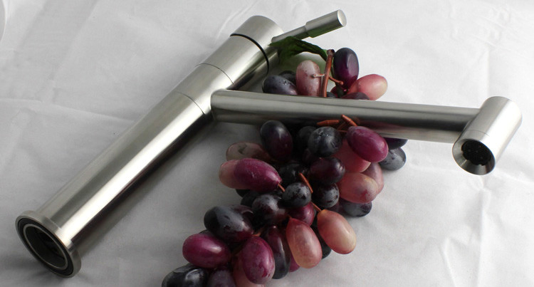 304 Stainless Steel Casting Body Bathroom Basin and Sink Faucet Stopcock Tap