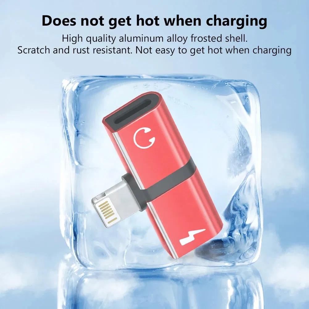 Адаптер AUX 3.5 мм USB-C/Lightning для наушников