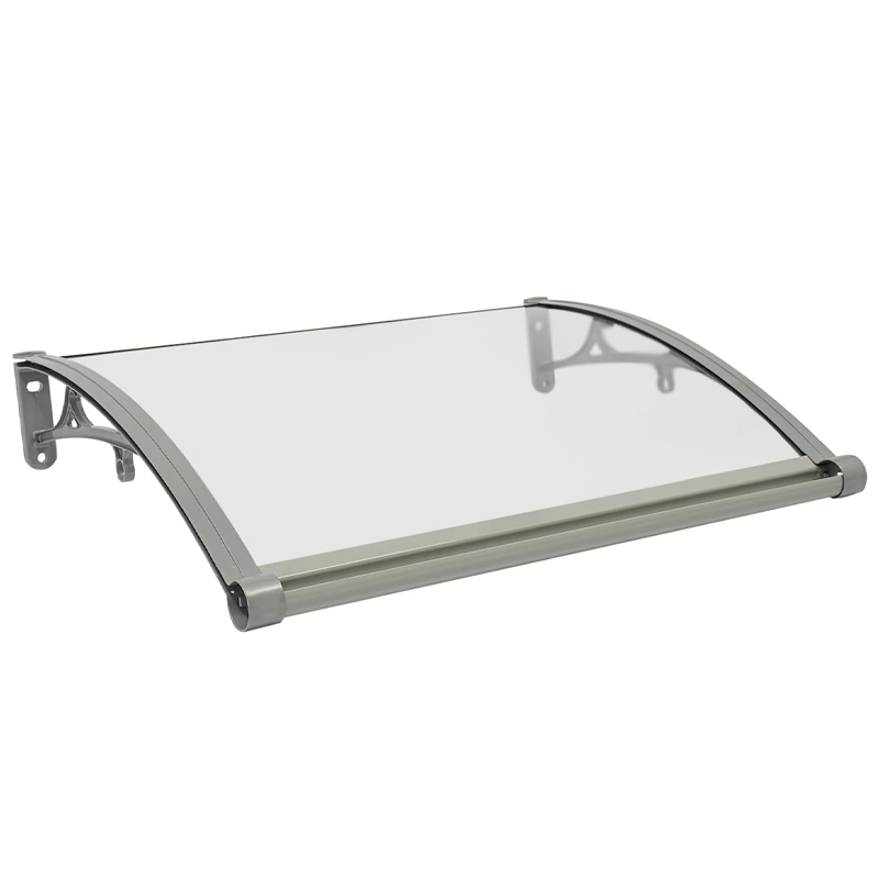 Awning for Door Entrance, Aluminum Window Awnings Exterior Patio for Doors Canopy, Polycarbonate Cover Outdoor Front Doors UV/Rain/Snow