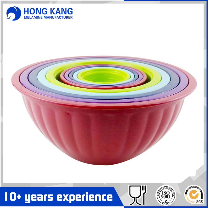 Round Popcorn Salad Melamine Mixing Bowl