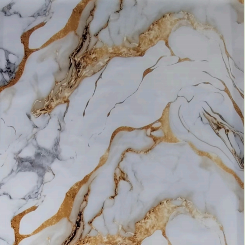 New Design Low Price Laser Golden Marble Self Adhesive Film Wallpaper Sticker Home Decorative PVC Film Sticker
