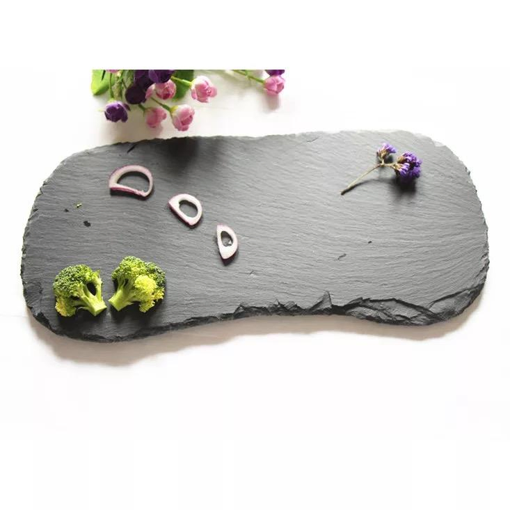 Elegant Slate Dinner Plates for Weddings and Restaurants Natural Slate Materials