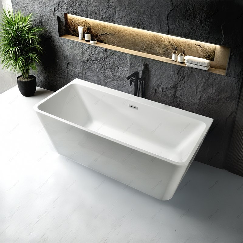 Глубокий овальный акриловый ванна в современном стиле