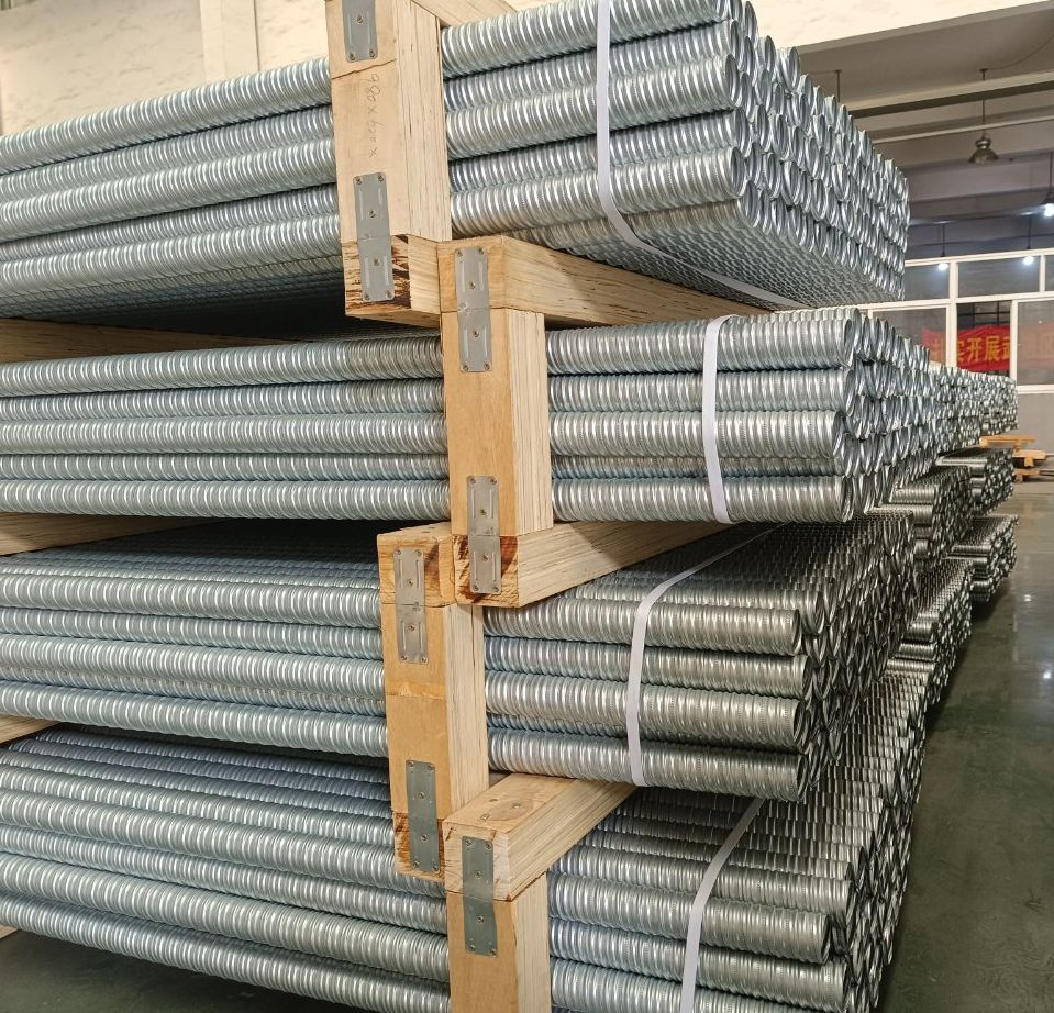 Post Tension Galvanized Round Corrugated Metal Prestressed Duct 70mm 65mm