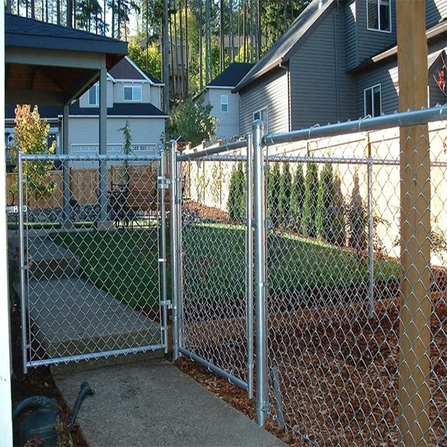 6FT Chain Link Wire Mesh Security Garden Metal Fences and Chainlink Fence for Garden Fence