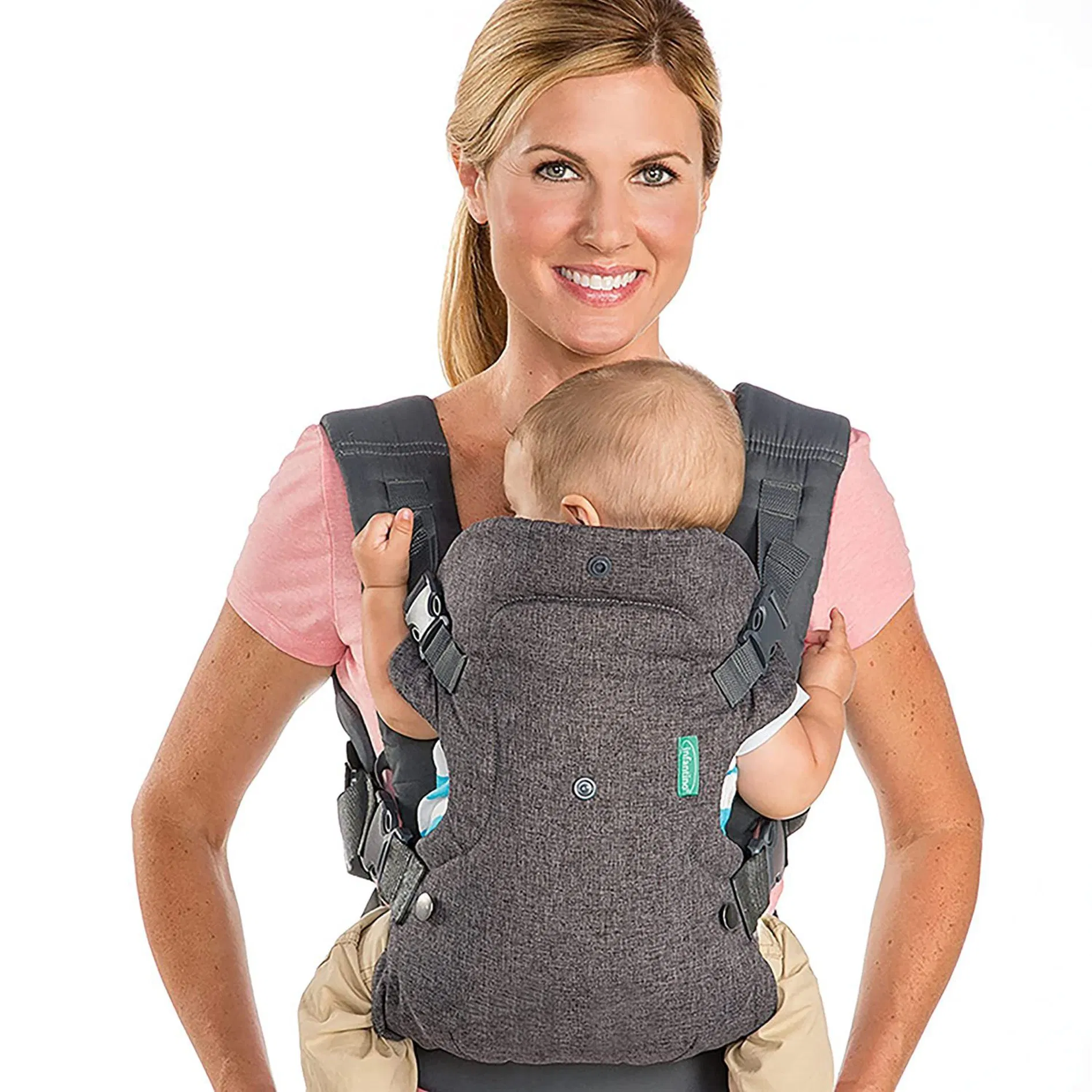 Ergonomic Convertible Face-in and Face-out Back Carry Cozy Newborn Baby Wrap Carrier